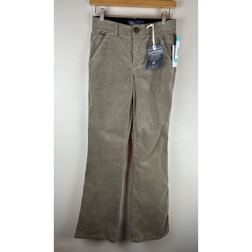 Democracy Absolution High Rise Itty Bitty Boot Corduroy Pants Sz 0 Olive Green